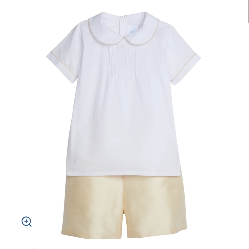 Little English Classic Wedding Short Set in Champagne